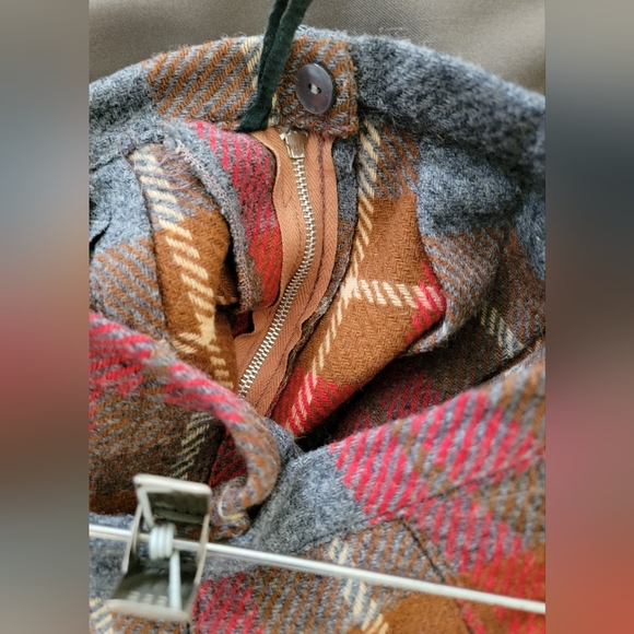 Vtg 60s Pleated Wool Skirt Academia Plaid School Girl Punk Women Juniors Small - Picture 8 of 8